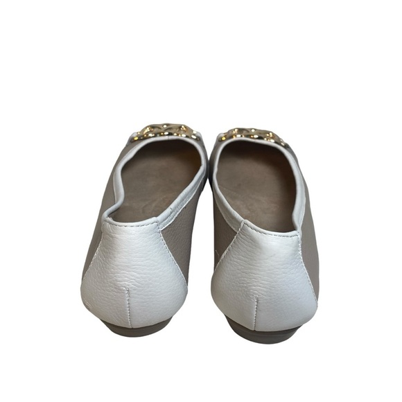 Aerosoles Size 8.5 Meteorite Ballet Flat Shoes Beige Two Toned Medium Width - Picture 8 of 13